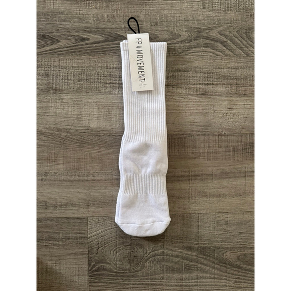 FP Movement Last Lap Tube Socks NWT White Free People - Picture 4 of 5